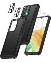 Infiland 5in1 Case Kit Samsung Galaxy A33 5G Dual Layer, Shockproof, Black, New!