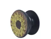 Myra Bag TOURNESOL Yellow Flower Tooled Leather Adhesive Phone Socket 4069