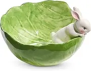 Raz Imports 2024 The Carrot Patch 6" Cabbage Bunny Bowl