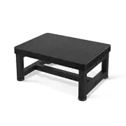 Step Stools for Adults Kids with Non-Slip Rubber Feet Heavy Duty Wide Wooden ...