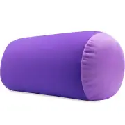 Dark Lavender - Microbead Pillow Neck Roll Bolster Pillow - Squishy Mooshi Beads