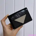 韓國代購 FENNEC CRINKLE TRIANGLE ACCORDION POCKET 漆皮經典三角牌零錢包 卡包
