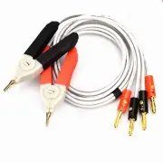 Precise Circuit Connection LCR Meter Cable with Gold Plated Kelvin Clip