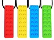 4 Pcs Food Grade Sensory Oral Motor Chew Necklace for ADHD,Autism,Biting Needs