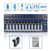 14 Channel Live Audio Mixer Effects Processor Studio Mixing Console Pro DJ Mixer
