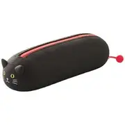 PuniLabo Lying Down Pencil Case Black Cat