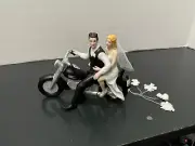 Motorcycle Biker Wedding Cake Topper By Magical Day brand new in box
