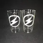 Flash Hand Etched (with a Dremel) Pint Glasses!