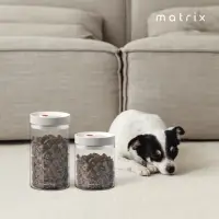 在飛比找momo購物網優惠-【Matrix】真空保鮮玻璃密封罐 1200ml(寵物飼料 
