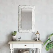 Aspire Home Accents 7395 Jaycee Farmhouse Wall Mirror White
