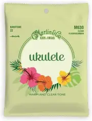 Martin & Co. Ukulele Clear .0220 Baritone Fluorocarbon Strings M630