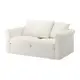 IKEA 雙人座沙發, inseros 白色, 177x98x49 公分
