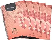 Amazon Basics Student Notebook Pad 160 Pages, A4, 70GSM, [5-Pack]