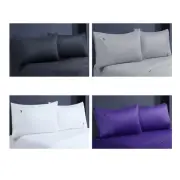 2PC 1000TC Sateen Premium Egyptian Cotton Pillow Cases Covers Protector Standard