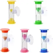 Pack of 5 Sand Timer, CAASFOOY Hourglass Timer Sand Clock 2 Minutes, Plastic Hou