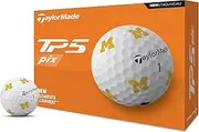 [TaylorMade] 2024 Tp5 Pix NCAA Golf Balls Tp5 12-Ball Pack Michigan