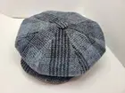 CITY SPORT GP1 GRAY PLAID HARRIS TWEED APPLE NEWSBOY CAP ( IVY GOLF FLAT )