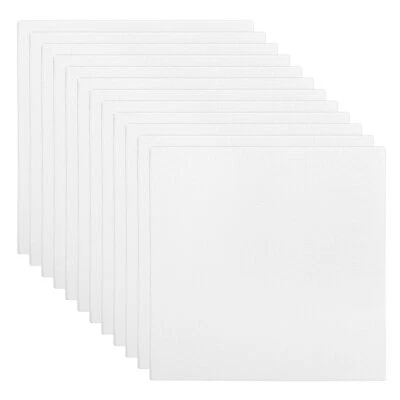 6x6" Canvas Boards for Painting, 12Pack 100%Cotton Blank Canvas Panel, White