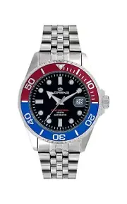 Watch Lorenz 030190AA Automatic Black Ferrule Red Blue Date 43mm, 100mt 10ATM