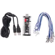 Zero Delay Usb Encoder Pc To Joystick For Mame Jamma & Other Pc Games Black