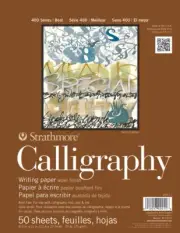 Strathmore 400 Calligraphy Pad, 8.5x11" 50 Sheets Tape Bound
