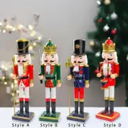 25cm Wooden Christmas Nutcracker Figurine Christmas Decoration Christmas Doll