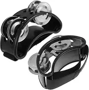 FUNOMOCYA Adjustable Strap Foot Tambourine Boys and Girls Musical Toy Foot Percussion Instrument