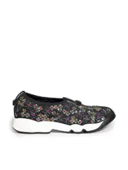Black Beaded Fusion Slip On Trainers