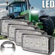 4Pc LED HEADLIGHT LAMP BULB For John Deere Tractors 7200, 7400, 7600, 7700, 7800