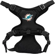 Littlearth Unisex-Adult NFL Miami Dolphins Front Clip Pet Harness, Team Color, Medium