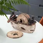 Heat Resistant Rustic Coasters Handmade Pan Holder Bear Coaster Set Bar Desk