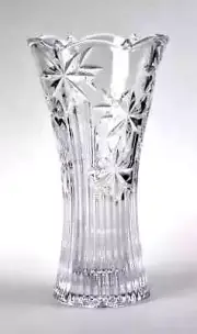 Bohemia Crystal Perseus Waisted Vase 25cm Crystal Vase