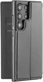 3sixT SlimFolio Phone Case for Samsung Galaxy S23 Ultra, Black