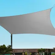 Shade Sail Square 3 X 3M Sunshade Cloth Shadecloth Sun Block Outdoor Marquee Can