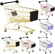 Kisangel Mini Shopping Cart Toy for Boys and Girls 1-3 Year Old Boys Girls Pretend Play Grocery Cart Fruit Vegetable Holders