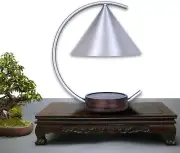 Candle Warmer Lamp w/ 2 Bulbs,Japanese Moonlit Touch On/Off & Dim, Large Bamboo