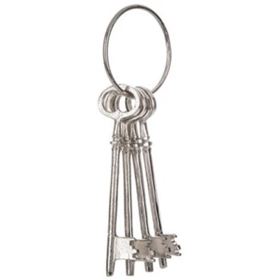 Skeleton Keys Home Decor Jailer Keys Antiqued Steampunk Keys Set 12" Silver