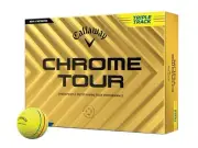 CALLAWAY CHROME TOUR TRIPLE TRACK 2024 4 DOZEN GOLF BALLS - YELLOW - NEW!