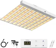 2024 New SPF4000 PRO 400W LED Grow Light 5X5Ft Coverage with Veg & Bloom Dimmer