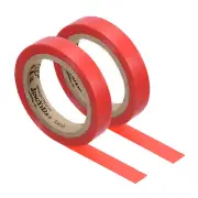 2Pcs 26Ft Tennis Racket Badminton Racquet Grip Finishing Tapes, Red