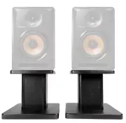 Rockville 8” Black Studio Monitor Speaker Stands For Pioneer DJ Bulit6