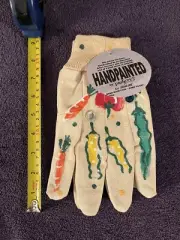 NWT Paintworks Hand painted Gardening Gloves Peppers