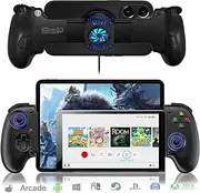arVin Mobile Gaming Controller for iPhone/iPad/Android/Tablet/PC/Switch/PS4, Wireless Gamepad with RGB Cooler/Hall Effect Sensing Joystick/Turbo/Back Key,for Xbox Game Pass/PS Remote Play/Steam Link