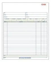 Adams Carbonless Invoice Order Book 50 Sets Professional 3 Part Forms