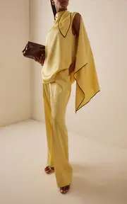 [Stella McCartney] Relaxed Satin Wide-Leg Trousers