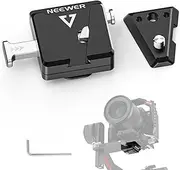 NEEWER Mini V Mount Battery Plate Compatible with DJI RS4 Pro RS3 Pro RS 2 RSC 2 Gimbal, Quick Release Anti Drop for V Lock & NP-F Battery Compatible with SmallRig V Mount Battery NEEWER PS099E, GA009