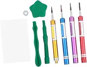 SHINEOFI 8Pcs Screwdriver Kit for Phone Repair Compact Transparent Boxed Tool Set Durable with Ergonomic Handle for Maintenance and Electronics