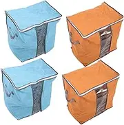 4Pcs Large Capacity Comforter Storage Bags Multifunctional Bedding Organizers and Wear Resistant and for Quilts Clothes Blankets Housewarming present