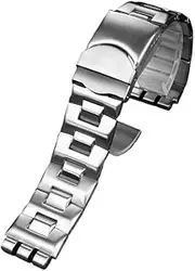 [WUTONGMU] Solid Stainless Steel Watchband Fit For Swatch YGS740 YGS749G YIS401 YCS443 YVS451 Fit For IRONY Men's Strap 17mm 19mm 21mm Women's Bracelet