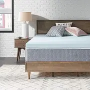 Sealy TrueForm 3" Memory Foam Mattress Topper, Queen Blue